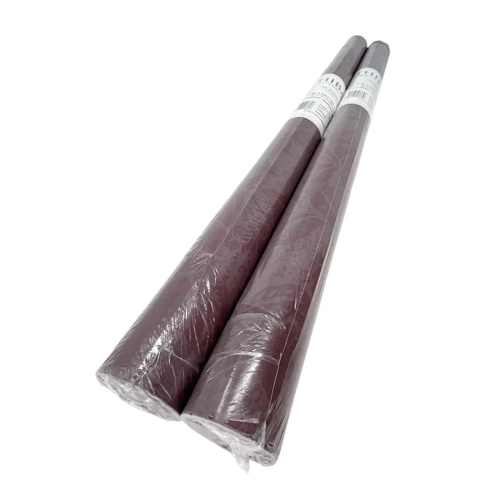 Thibaut Wallpaper 2 Double Rolls Earthy Purple Fruit Vegetables Print New NWT